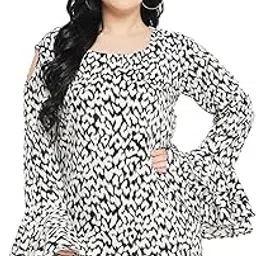 vinaan Multicolor Viscose Rayon All Over Printed Longline Regular Fit Plus Size Tops for Women (Available Sizes-XL Tops|XXL Tops|3XL Tops|4XL Tops|5XL Tops)-picture-49