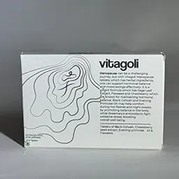 Vitagoli® Menopause Support Tablets for Women | With Sage, Black Cohosh, Chasteberry, Evening Primrose Oil, Flaxseed & Rosemary | Supports Hormonal Balance, Reduces Hot Flashes, Night Sweats & Mood Swings | 10 Tablets-picture-34