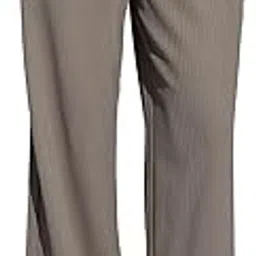selvia Women's Solid Textured Lycra Full Elastic Regular Fit Wide-Leg Trouser-picture-25