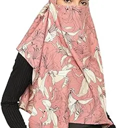 the headscarves Bamboo Short Scarf Cum Mask Universal Size Usable for vehicle Driver for sunlight UV protection Multicolor Printed Design-picture-28