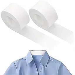 inralimot 2 Rolls Sweat Pads Collar Protectors For Men's Shirts & Hats, White Shirt Neck Collar Protector Tape, Self-Adhesive Invisible Liner Patches-picture-32