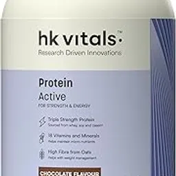 hk vitals Protein Active (Chocolate, 1kg / 2.2lbs) | All in One Triple Strength Protein | Immunity, & Stress-Relief-picture-32