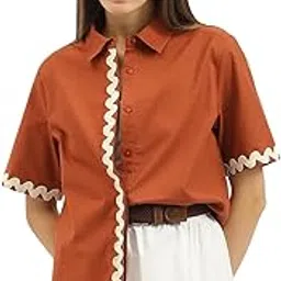 united colors of benetton Women's Solid Regular Fit Shirts-picture-48