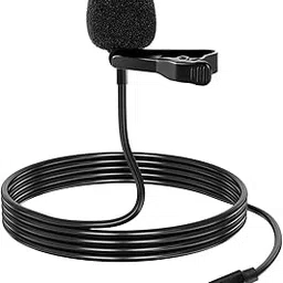 SKYCELL Collar Mic for Youtubers for Mobile Recording 3.5mm Clip Lapel compatable with All Smartphones, PC, Laptop (1.5M)-image-0