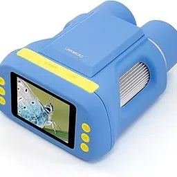 LM122 Portable Kids Microscope & Telescope 2 Lens in 1, 2 inch Pocket Handheld Digital Microscope Kit Kids 8-12 300X Toy Binoculars Camera, Picture Video, Boys & Girls, 8G SD Card-image-49