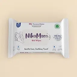 NikoMom 99% Pure Water Baby Wet Wipes | Unscented & Hypoallergenic | Extra Soft & Thick Wet Wipes for Newborns Baby | Travel Pack | Gentle, Safe & Skin-Friendly | Pack of 20-picture-22
