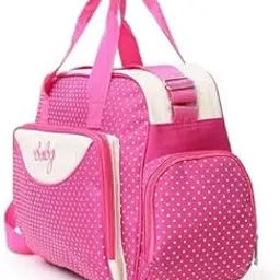 salepush Baby Diaper Bag Baby Handbag Waterproof Nappy Changing bag Big mother travel bag (Big Pink Diaper Bag)-picture-21