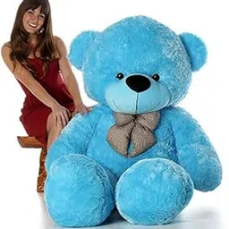 BACK BANCHERS Teddy Bear for Girls, Teddy Bear Soft Gift 5 Feet Sky Blue (New)-picture-14