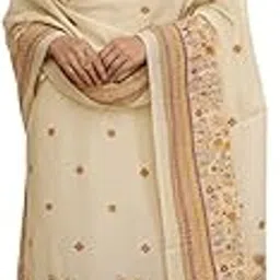hmp fashion Womens Unstitch Dress material for wedding, Modal Silk Embroidery Work Sadi wear with dupatta for ramzan-picture-36