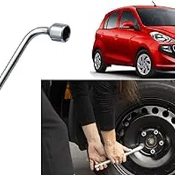 Auto Kite - 19mm Metal L-Shaped Car Wheel Nut Spanner Wrench for Santro 2018-picture-12