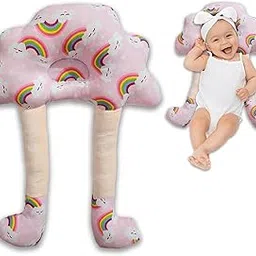 Synlark® Baby Hugging Pillow for Head Shaping | Neck Support New Born Baby Infant Pillow/Takiya/Cushion (Rainbow)-picture-51
