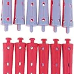 HEAVENGLOW 2x12pcs Hair Curler Clamps Hairdreser Perm Rods Hair Styling DIY 9 x 1.4 cm | Hair Care & Styling-picture-35