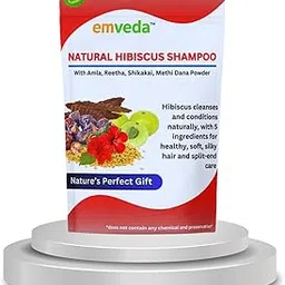 Natural Hair Shampoo With Amla Reetha Shikakai Methi Dana And Hibiscus Powder For Men & Women, Totally Organic | Paraben and Sulphate Free Shampoo - 200gm (Pack of 1)-picture-26