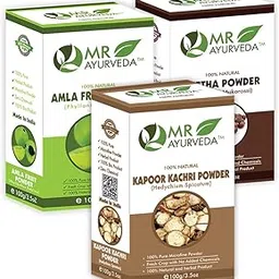 MR Ayurveda Kapoor Kachri Powder, Amla Powder & Reetha Powder - Pack of 3 (300 Grams)-picture-17