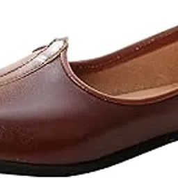 pluxh Men's Traditional Ethnic Jutti, Nagra-Jalsa-Mojaris, Punjabi-Rajasthani Mojadi image 1