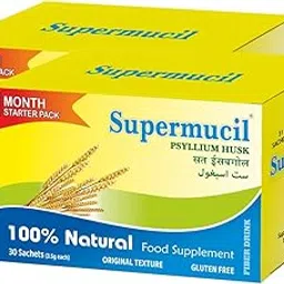 Psyllium Husk (Sat Isabgol) Sachets: 2 Month Pack: 30 X 2 = 60 Sachets (3.5 Grams each) (210 Grams)-picture-19