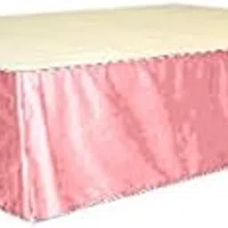 Fascination Royal Classy Royal 100% Cotton Velvet Bedskirt/Valance, Colour-Carnation, size-King-15''Drop-picture-10