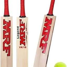 JRS MRfx01 Popular Willow Cricket Bat size3 (7-8 Year Year Old Kids) with Ball Pack of 1, Wood-picture-10