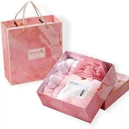 Baby Essentials Gift Set, 3 Piece Newborn Baby Essentials Set Includes Baby Bath Towel, for Baby Shower, Baby Mesh Sponge, Elastic Cute Baby Hair, Band Baby Bath Time & Skin Care-picture-12