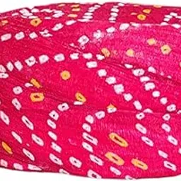 wearfine Imperial Safa Jodhpuri Pachrangi Lahriya paghdi,Atiyali, Rajputana darbari Safo,Pagdi, Multi Colour, Rajasthani Casual Wear Turban Self Design Traditional Rajasthani Panchrangi, Wedding image 1