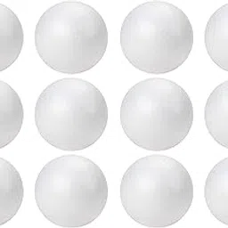 Styrofoam Ball THERMACOL (STYROFOAM Ball pom pom Size 2.5 inch -9pcs Balls-picture-22
