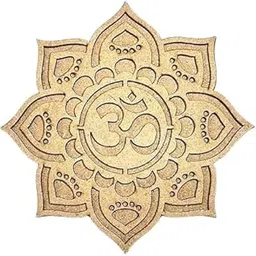 KNG Om Design Feet Pre Marked Design Round MDF Board Laser Cutout Base Painting Board Art & Craft Home Decoration 6 Inch Gift for fastival-picture-32