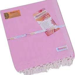 NIC Bhagalpuri Handloom Organic Bomboo Blande Pure Dull Chadar Chadar for Summer/Mild Winter and Also for Ranny Season in Double Pink Colour (Size 273x125cm)-picture-18