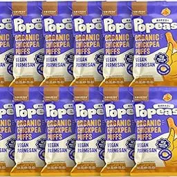 Nourish Organics Chickpea Baked Popeas Protein Puffs Gluten Free | Pack x12 (VEGAN PARMESAN)-picture-17