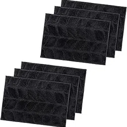 Kuber Industries Pack of 6 Anti-Skid Microfiber Outdoor Mats for Home Entrance | 16x24 Inch Machine Washable Paidan & Doormats for Main Door Entrance of Office | Leaf Design - Grey-picture-19