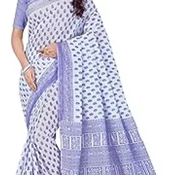 rani saahiba Women's Pure Cotton Printed Saree Without Blouse Piece-picture-22
