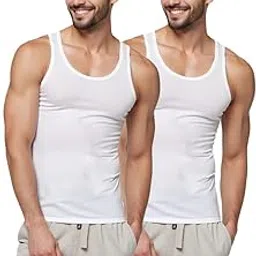 graff Men White Color Without Pockect Vest for Men (Pack of 2)-picture-34