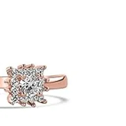 raajraani Pure 925 Sterling Silver Toe Ring for Women | Sara Toe ring |Rose Gold Finish, Zirconia|Gift for Her (3 gms)-picture-13