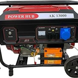 generic POWER HUB AK13000-10000 Watts OR 10KW Powered Self Start With Heavy Duty Engine|Home & Commercial Use|Single Phase|Petrol Generator|Life Time Spare Support & Service|1 Year Warranty-picture-4