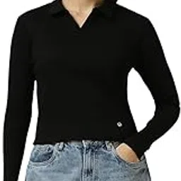 allen solly Women's Solid Regular Fit Blouse-picture-31