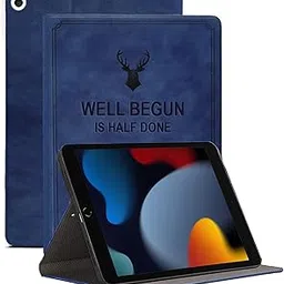 ProElite Smart Deer Flip case Cover for Apple iPad 10.2" 9th Gen (2021) 8th Gen/7th Gen, Dark Blue-picture-63