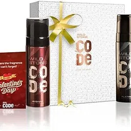 Wild Stone Valentine Gift Box with Code Iridium and Platinum Body Perfume (120ml each)-image-72