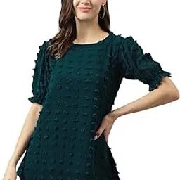 toochki Women's Solid Regular Tunic Shirt-picture-18
