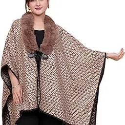 kti Woollen Poncho For Women Winter Wear-picture-41