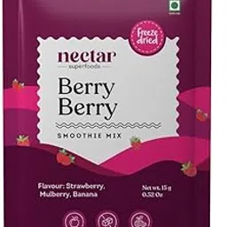 nectar superfoods Freeze Dried Berry Berry Smoothie Powder- 15 Gram Sachet-Pack of 1 Nos-picture-11