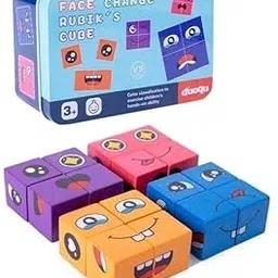CrazyBuy Cube face Puzzle Game for Kids | Face Puzzle | Educational Toys for Kids (Multicolor)-picture-57