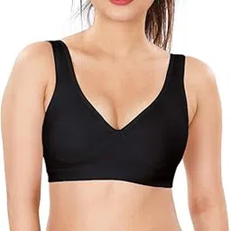 dermawear Women's Cotton Blend Non Padded Non-Wired Sports Bra-picture-15