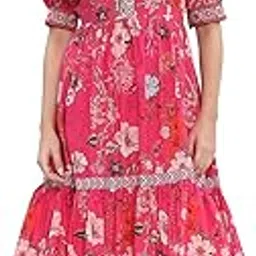 Women Cotton Straight Printed Dress-image-28