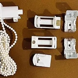Roman Mechinasam White Plastic Roller Blind Chain Mechanism, Window Blind Control System with Beaded Chain, Universal Mount-image-62