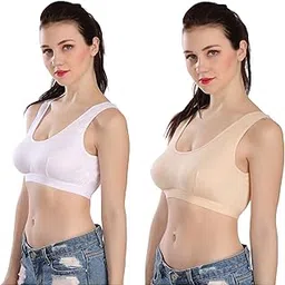 splash Women's Cotton Non Padded Non-Wired Sports Bra (Pack of 2)-picture-36