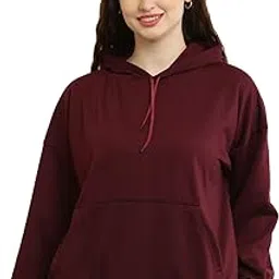 Elegance Women's Fleece Hoodie, Winter Wear, Hooded Neck, Long Sleeve || 3XL to 10XL || Plus Sizes || (11 Colours)-picture-13