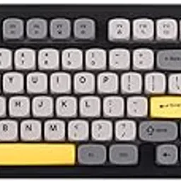 MechLands AJAZZ AF98 Plus Membrane Keyboard, Tri-Mode Wireless Gaming Keyboard, for Win/Mac/iOS, Bluetooth 5.0/2.4G/USB-C, RGB Backlit, 4000mAh Battery, Volume Knob, Adjustable Stand (Black Grey)-picture-14