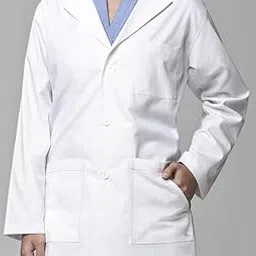MixStuff Men's White Long Sleeves Large Lab Coat (Lab Apron)-image-9