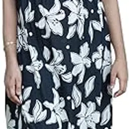 Women’s Cotton Maternity Feeding Nighty | Zipless Long Maxi | Soft Knitted Fabric | Back Rope & Side Pocket | Comfortable Feeding Wear for Pregnant & Nursing Moms-image-81