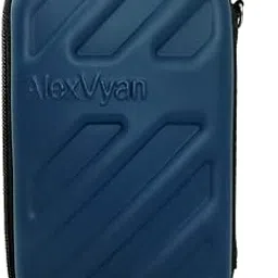 AlexVyan - Shock Proof External Hard Disk Case Protector for 2.5 Inch WD Elements 1TB External USB 3.0 2.0 Hard Drive Disk (500 GB, 500GB,1TB, 1 TB, 2TB 2 TB Compatible) Cover HDD Case Casing Carry Bag Pouch Sleeve Enclosure (Blue Strips)-picture-15