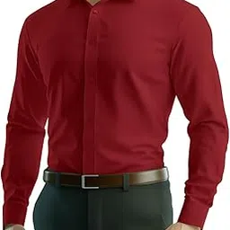 filo hevis Men's Self Cord Polyster Regular fit Textured Casual Shirt.-picture-12